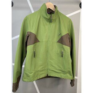Ibex Climawool Cirrus Softshell Jacket Women’s Medium Merino Wool Full Zip Green